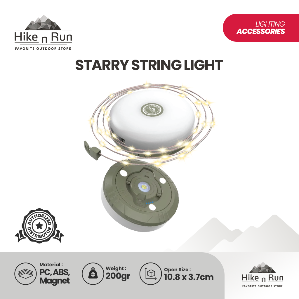 Hike n Run Starry String Light Camping Lantern Flashlight