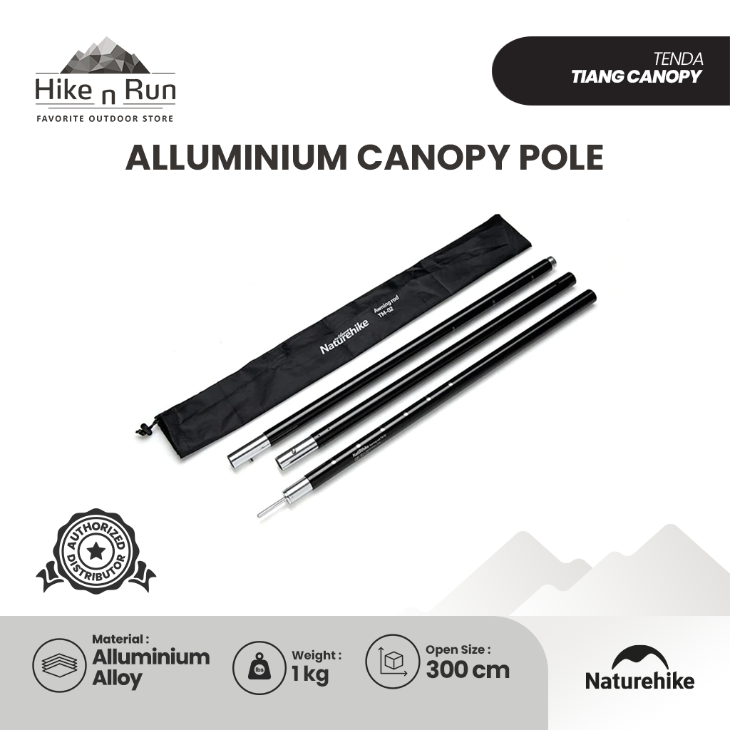 Tiang Kanopi Naturehike TM-02 NH18T020-G Aluminium Canopy Pole