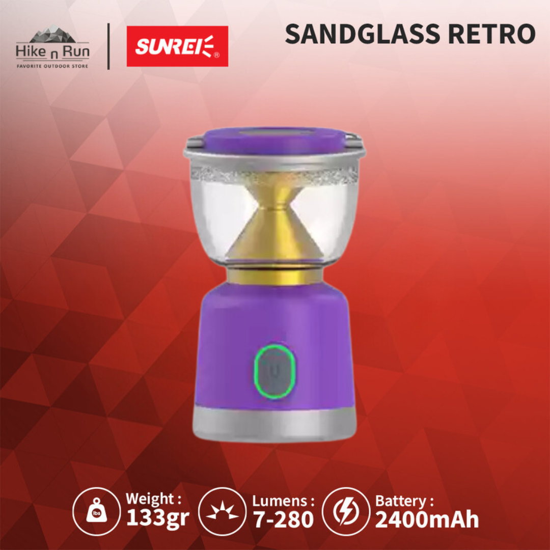 LAMPU LENTERA MINI GANTUNG CAMPING SUNREI SANDGLASS RETRO MINI LATERN