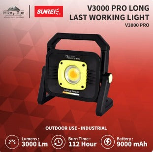 Lampu Serbaguna dengan Cahaya Terang 3000 lm - Sunrei V3000