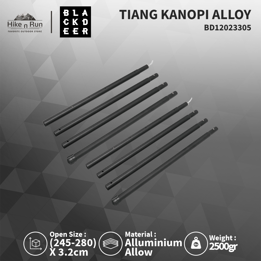 TIANG KANOPI BLACKDEER BD12023305 FOLDING ALLOY CANOPY POLE