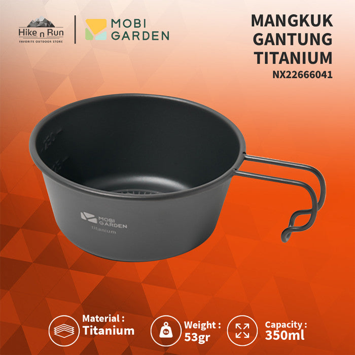 Mangkok Gantung Mobi Garden NX22666041 Titanium Ultralight Camping