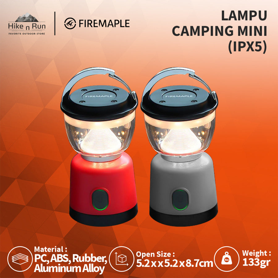 Lampu Lentera Camping Mini Firemaple Sandglass Portable Led Rechargeable