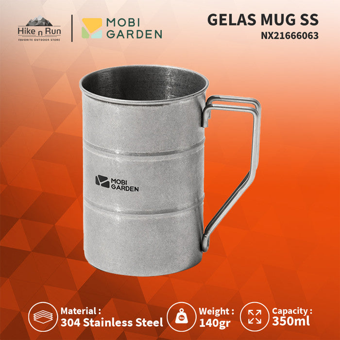 Gelas Mug Camping Mobi Garden NX21666063 Camping Cup Ss 350ml