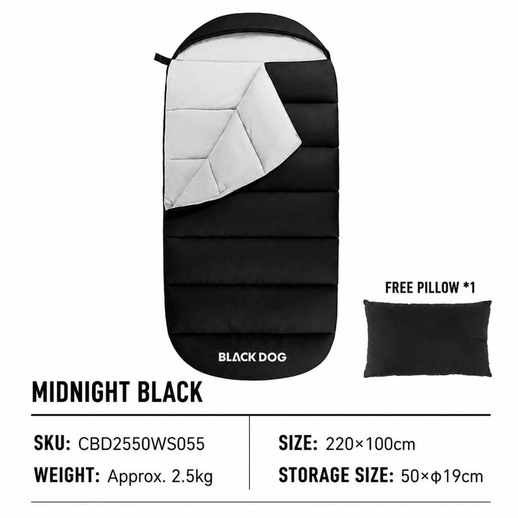 Blackdog Kantung Tidur Camping CBD2550WS055 Sleeping Bag Hoodie Multifungsi