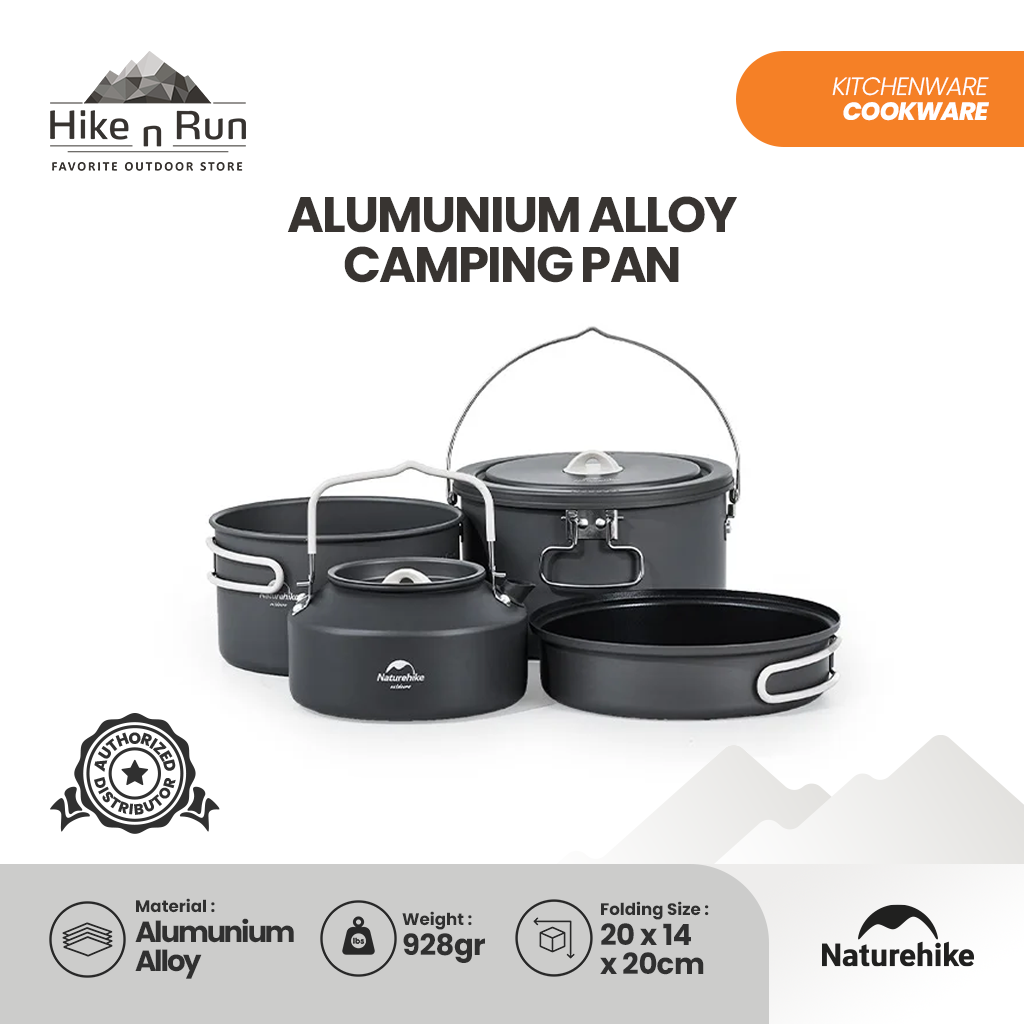 Alat Masak Camping Naturehike CNH22CJ002 Allumunium Alloy Camping Pan