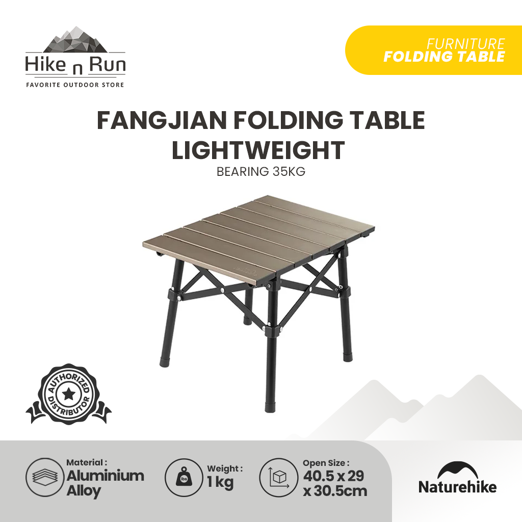 Meja Lipat Ringan Fangjian Outdoor Naturehike CNH22JU050 Folding Table Lightweight