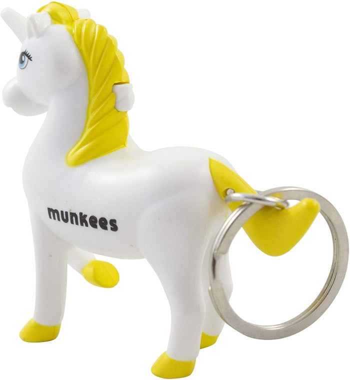 Gantungan Kunci Munkees LED Suara UNICORN HORSE LED Sound 1117 Yellow