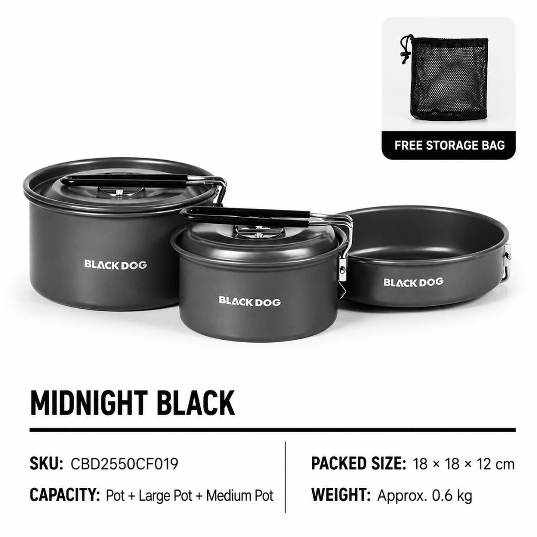 Blackdog Cookware Set Shiye 2.0 CBD2550CF019 Alat Masak Camping Outdoor