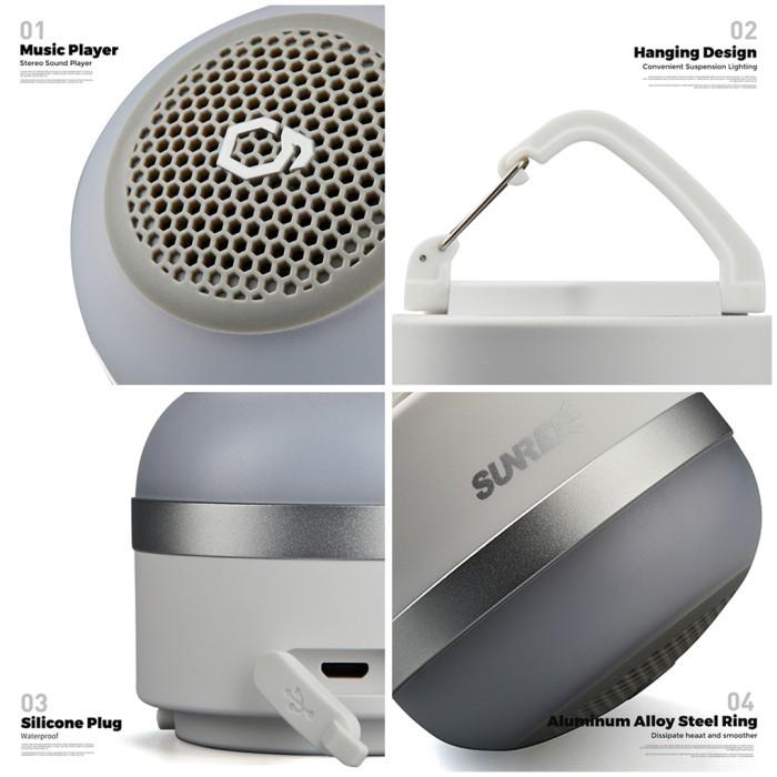 Sunrei CC Music SE Lampu Tenda Camping & Speaker