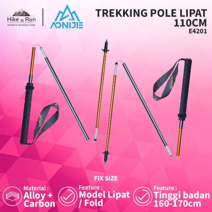 Trekking Pole Lipat Aonijie E4201 1 Pair Folding Trekking Pole