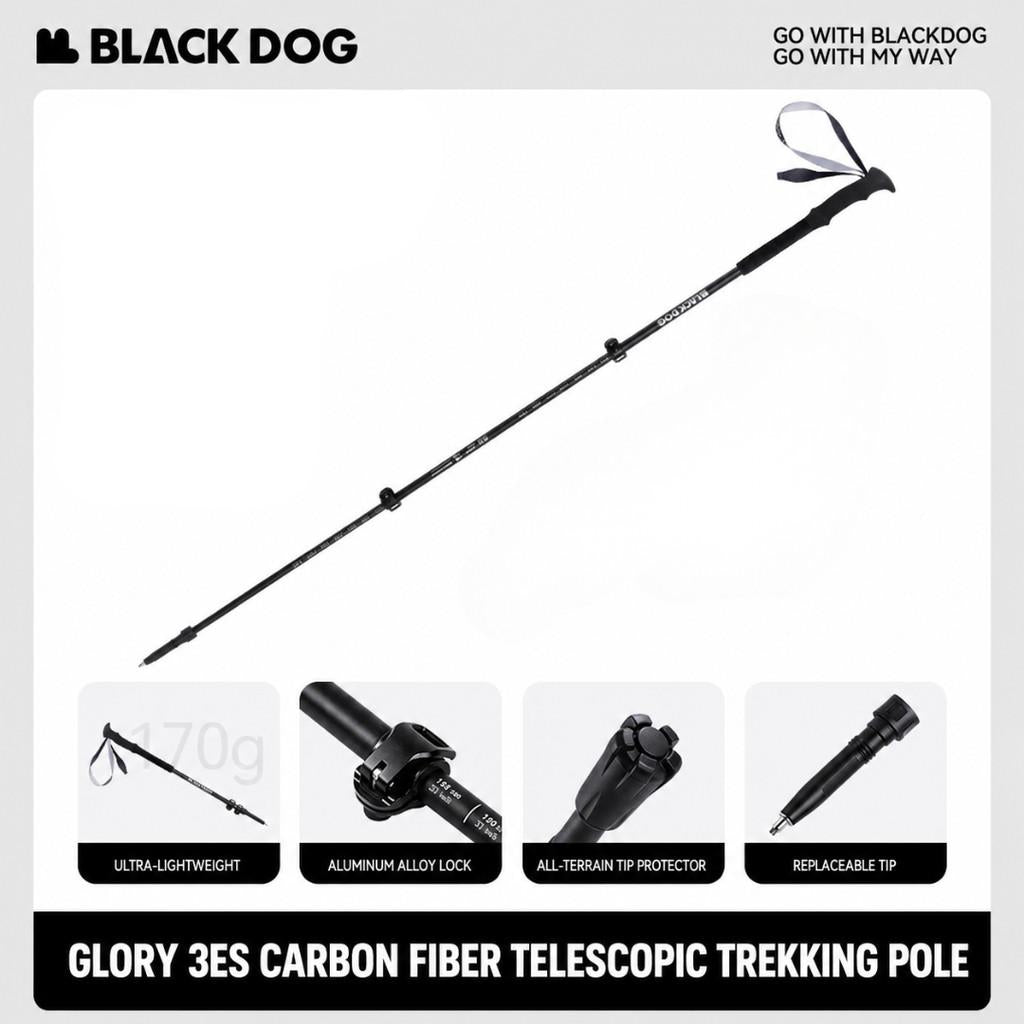 Blackdog Trekking Pole Carbon Guangyi CBD2650DS010 Tongkat Hiking Pendakian Camping Trekpole Teleskopik Ringan