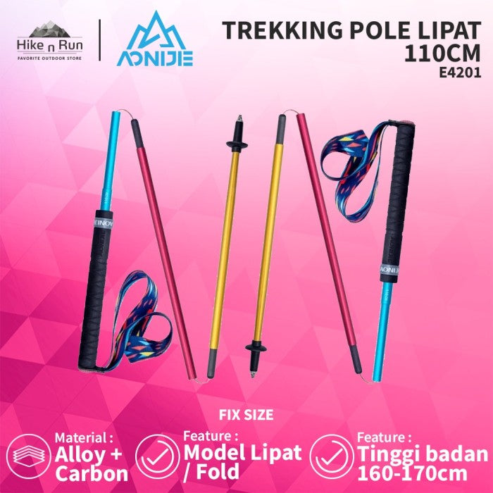 Trekking Pole Lipat Aonijie E4201 1 Pair Folding Trekking Pole