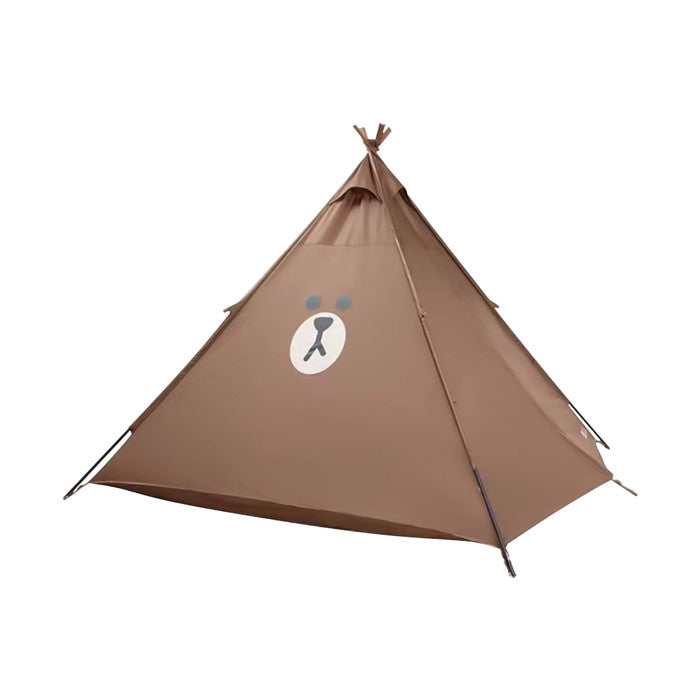 Tenda Glamping Mobi Garden NX21561001 Line Friends Indian Teepee Tent