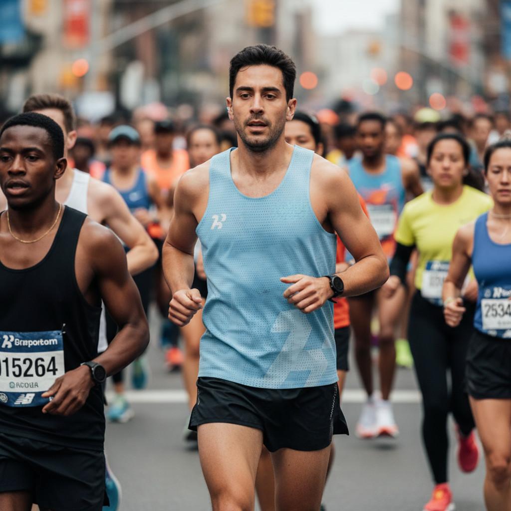 Baju Lari HNR Jersey Singlet Aerorun Outdoor Olahraga Pria/Wanita