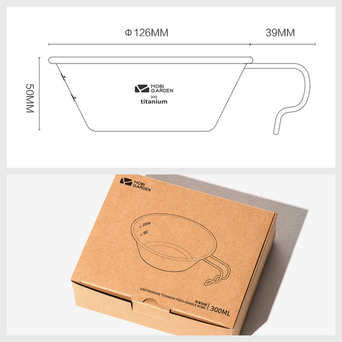 Mangkok Makan Titanium Mobi Garden NX21666020 Camping Ultralight Bowl