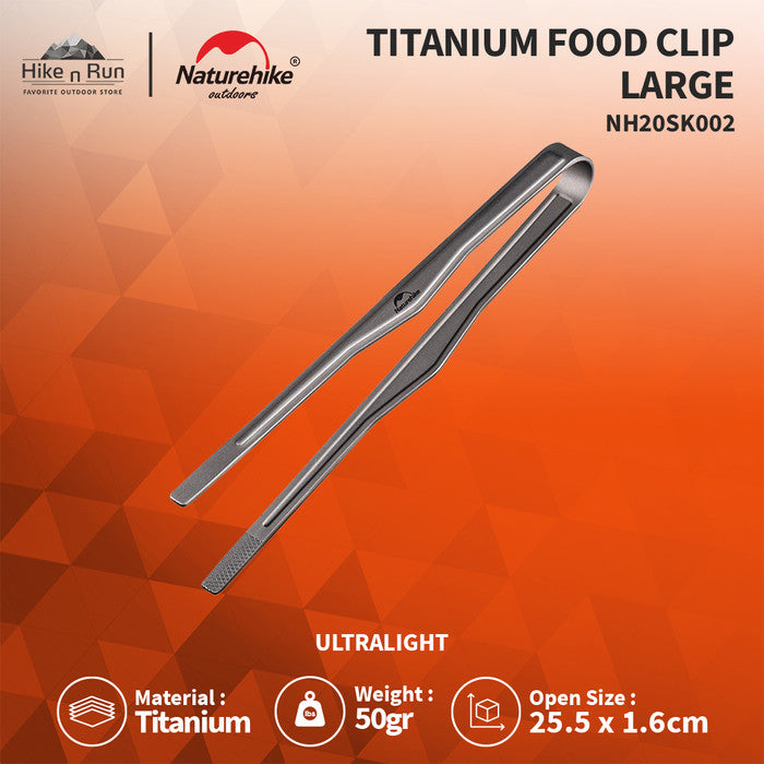 Penjepit Makanan Titanium Naturehike NH20SK002 Ultralight Titanium Cli