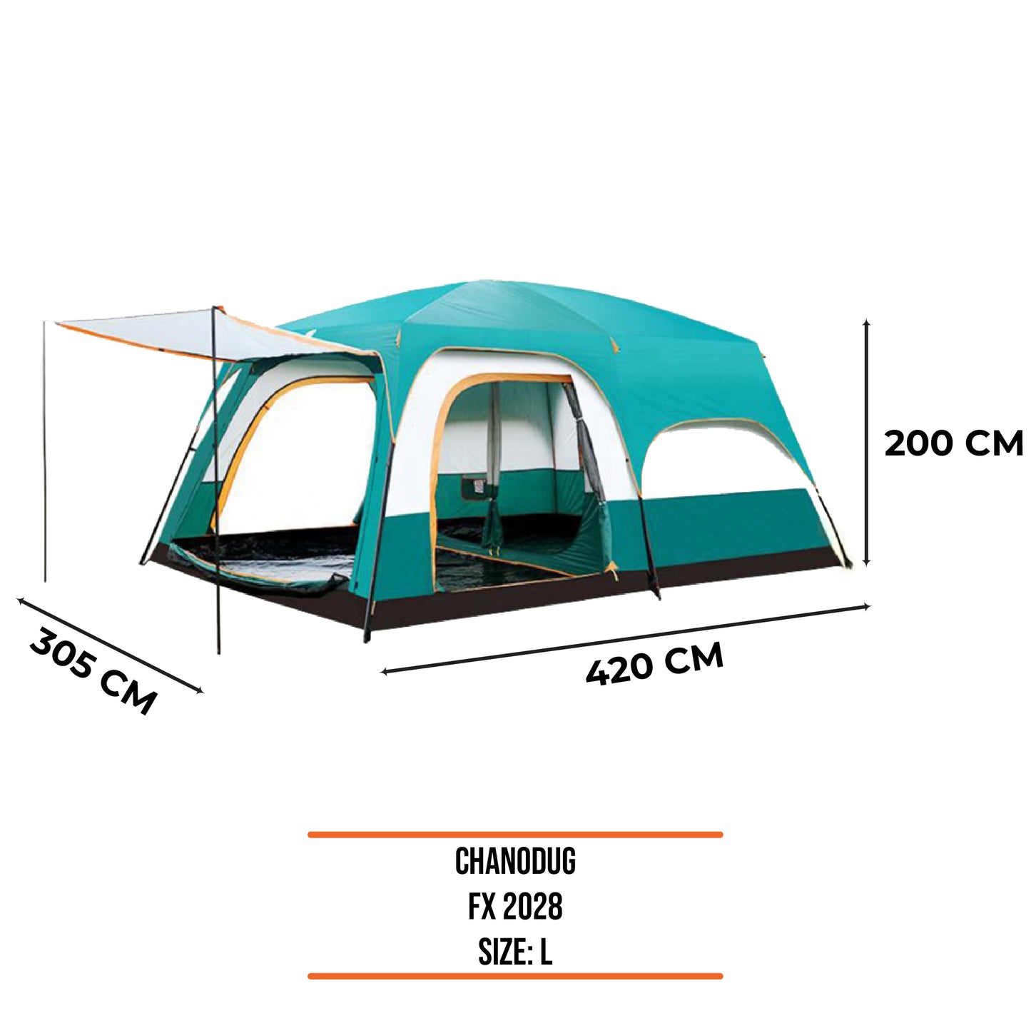 Tenda Camping Chanodug FX-24003 FX-2028 Tenda Camping Family 4P