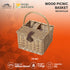 Keranjang Piknik Mobi Garden NX21671110 Wood Picnic Basket