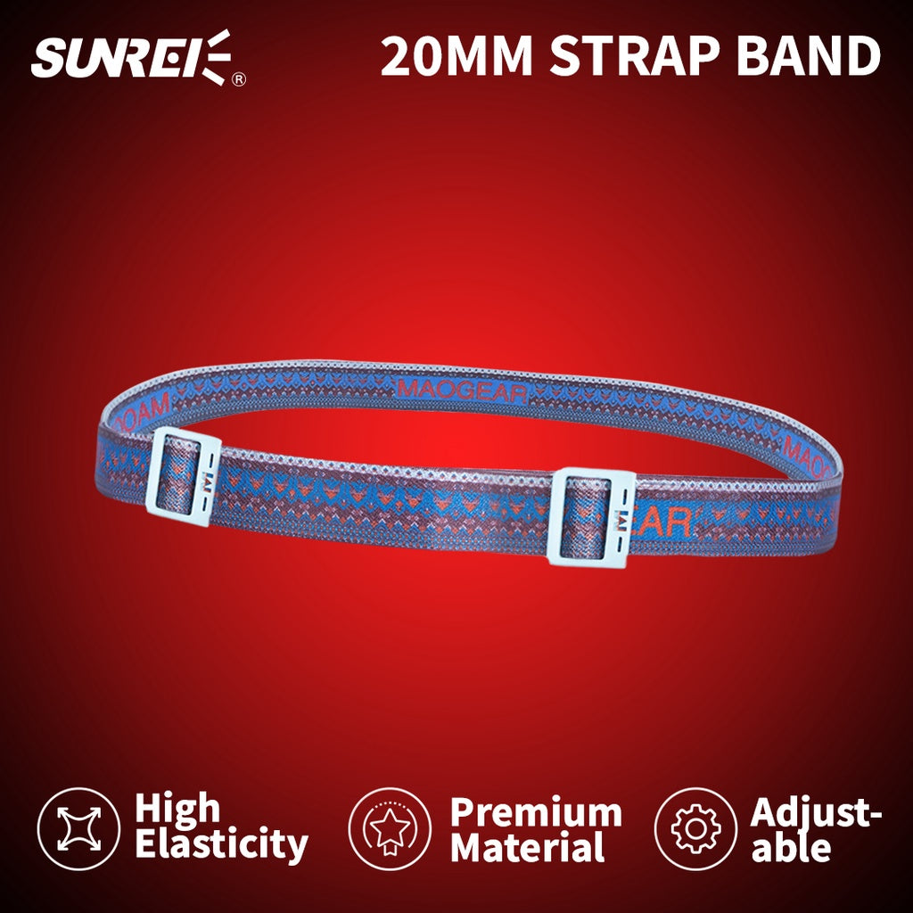 Strap Headlamp Sunrei Senter Kepala Tali Elastis Adjustable Nylon