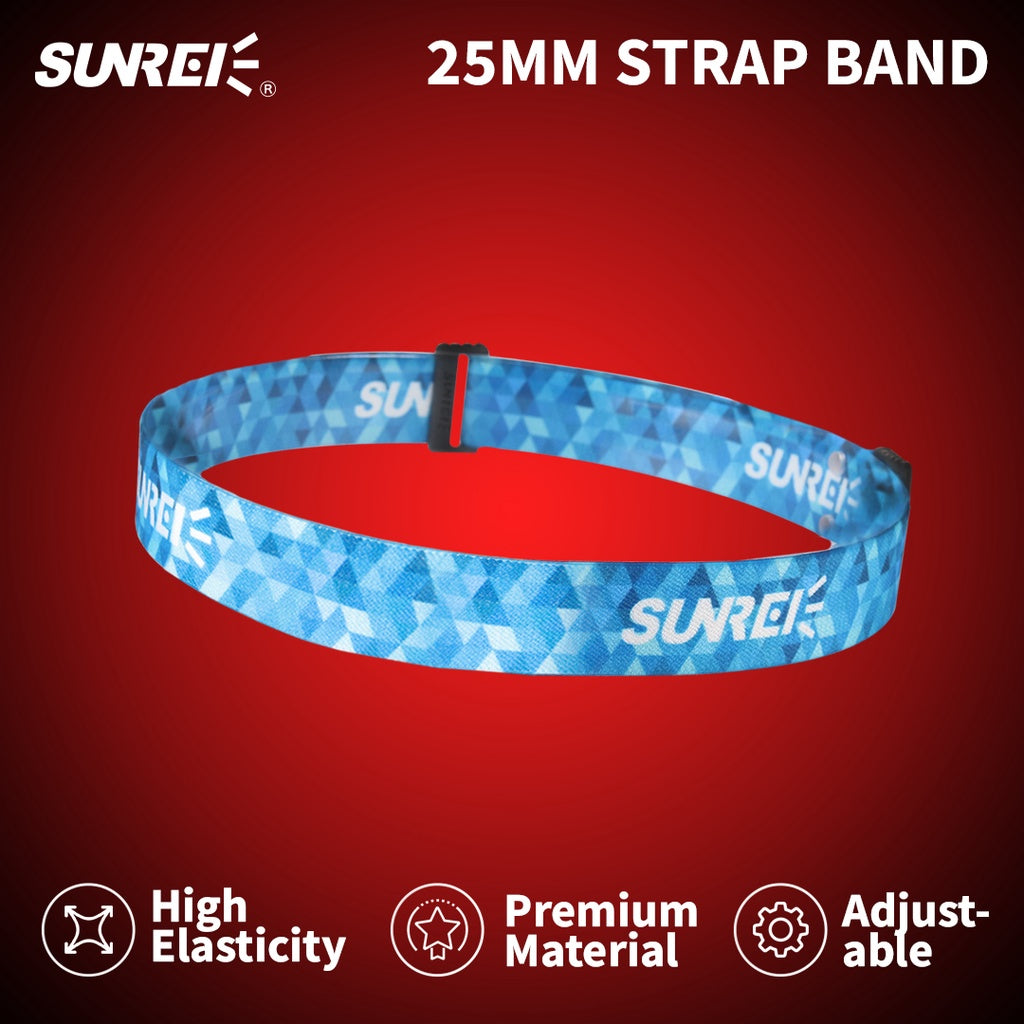 Strap Headlamp Sunrei Senter Kepala Tali Elastis Adjustable Nylon