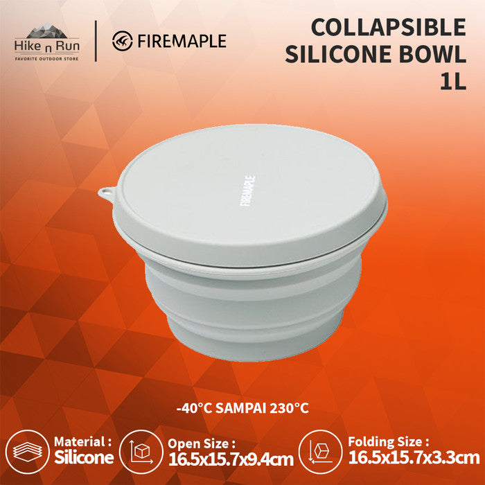 Mangkok Serbaguna Firemaple Food Grade Silicone Collapsible Bowl