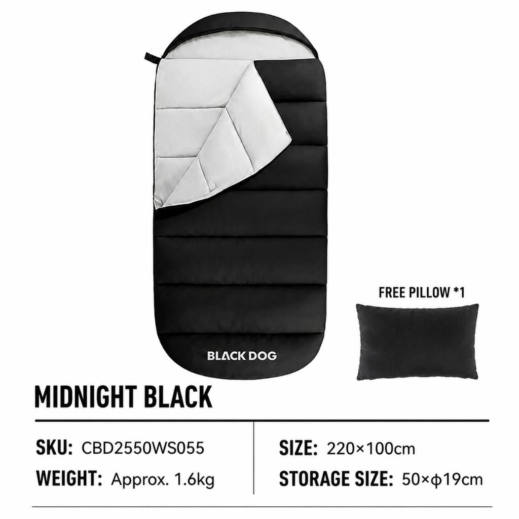 Blackdog Kantung Tidur Camping CBD2550WS055 Sleeping Bag Hoodie Multifungsi