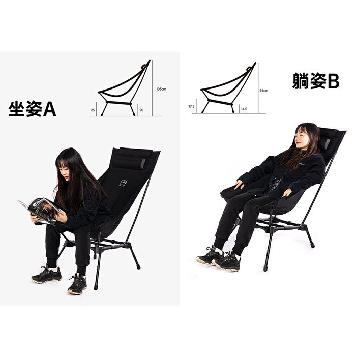 DISCONTINUE!!! Kursi Lipat Blackdog BD-YLY003 Camping Chair Aluminium