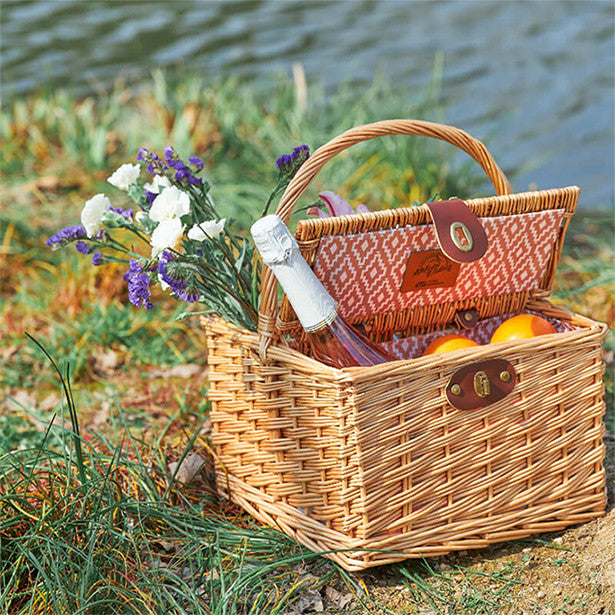 Keranjang Piknik Mobi Garden NX21671110 Wood Picnic Basket
