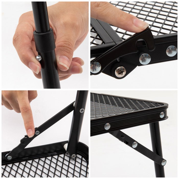 Meja Lipat Blackdeer BD12012601 Folding Table Iron Mesh