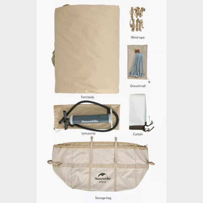 PREORDER!!! Naturehike Tenda Glamping CNH22ZP012 Air 17.2 Inflatable 3-4P