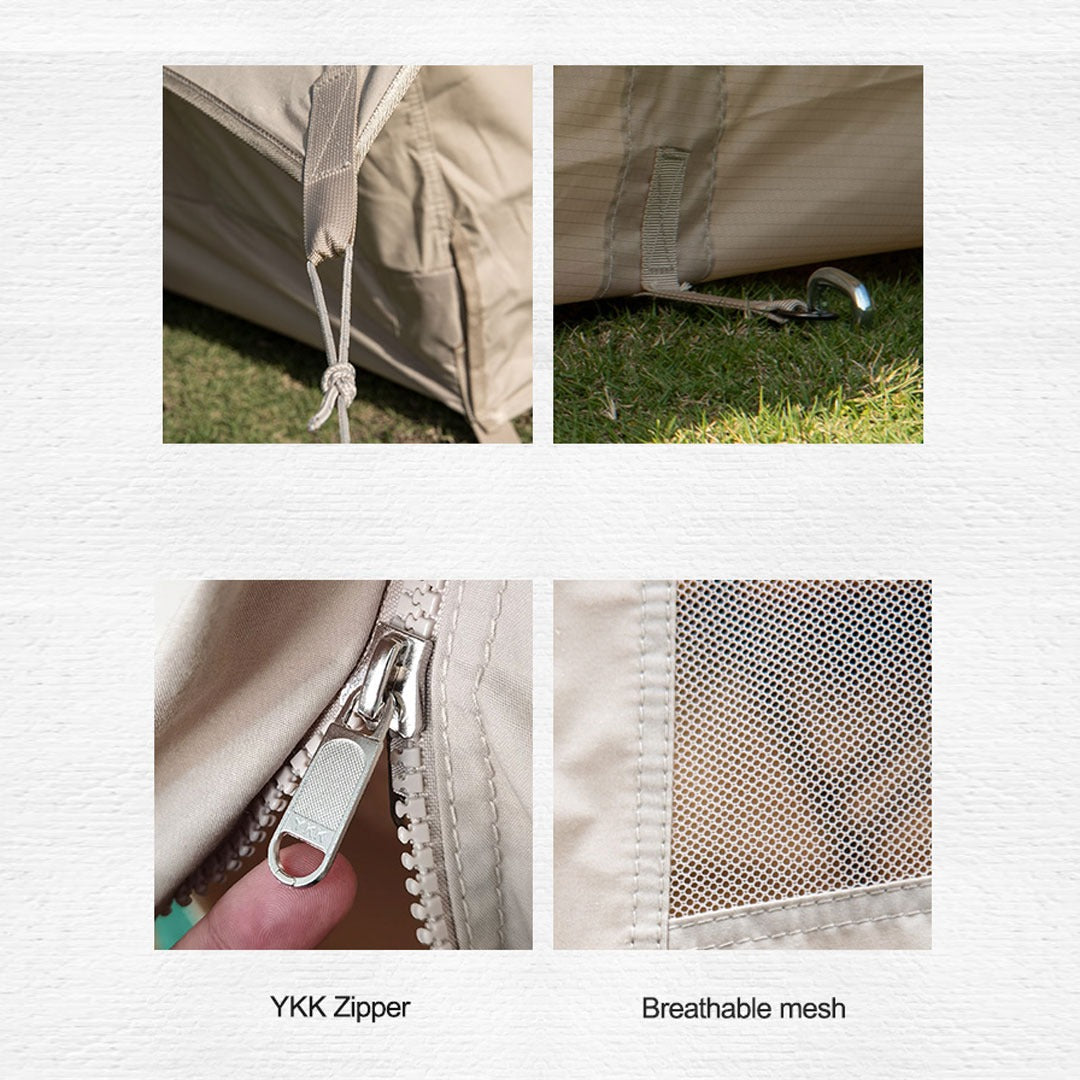 BUNDLING Tenda Naturehike NH20ZP003 Tent Tarp Extend 5.6 cotton + NH Mat of Tent Extend 5.6