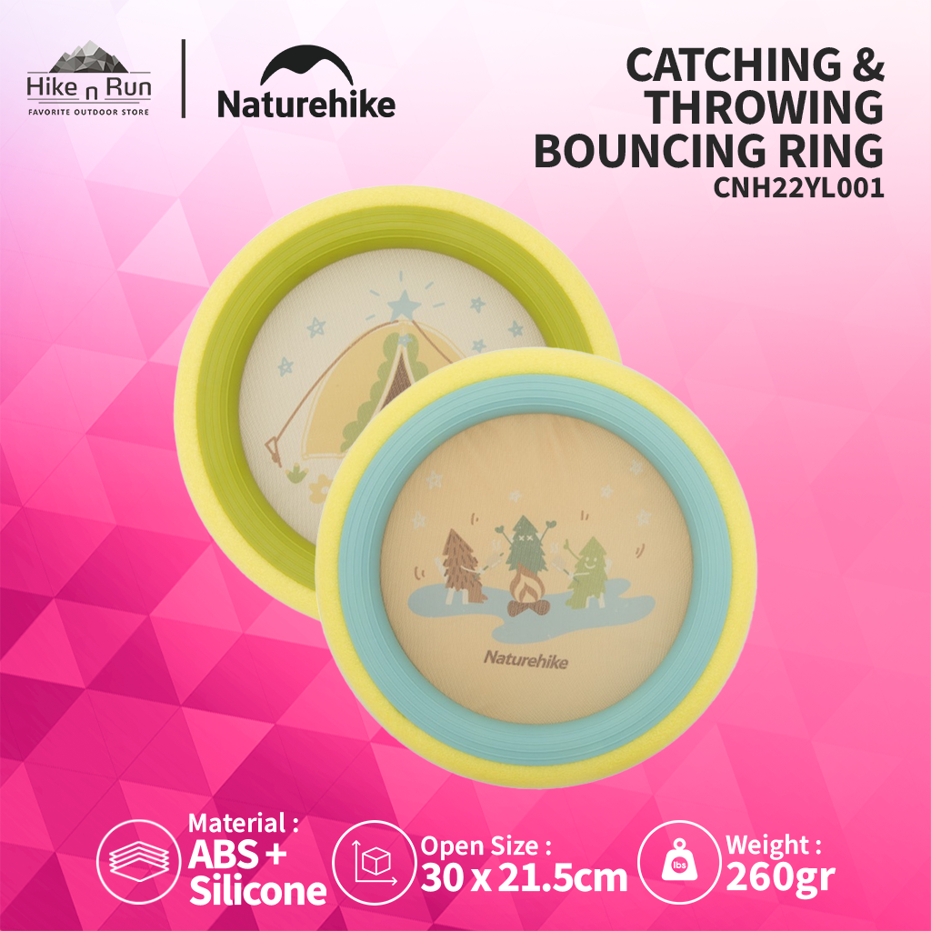 MAINAN OUTDOOR PIRINGAN BOUCING DISC NATUREHIKE CNH22YL001 CATCHING & THROWING BOUNCING RING