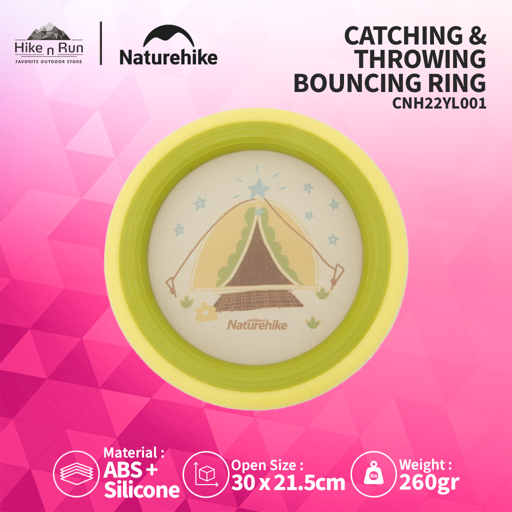 MAINAN OUTDOOR PIRINGAN BOUCING DISC NATUREHIKE CNH22YL001 CATCHING & THROWING BOUNCING RING