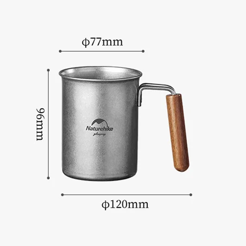 GELAS CAMPING STAINLESS STEEL NATUREHIKE NH21SJ001 SS RETRO CUP 350ML