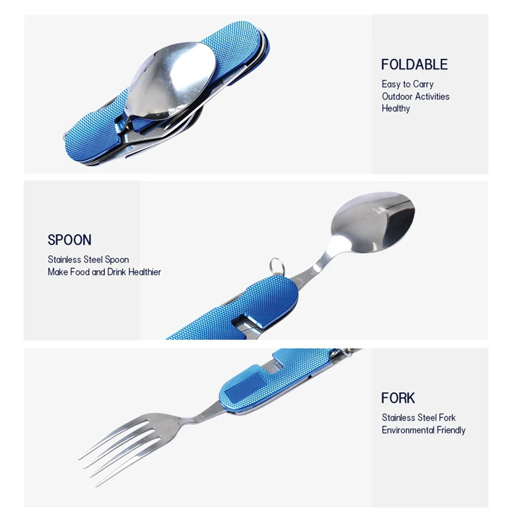 set alat makan ACECAMP 2574 cutlery set detachable 4in1