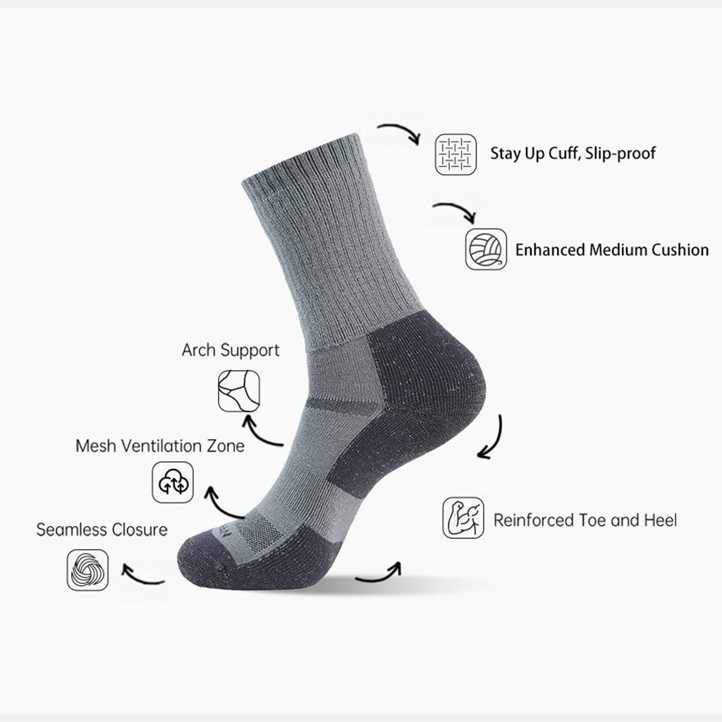 kaos kaki hking NAGIEAN NGCM0003 medium merino socks
