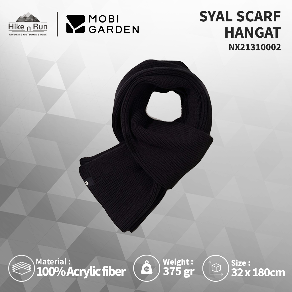 Syal scarf hangat MOBI GARDEN NX21310002 camping shawl knitted warm scarf