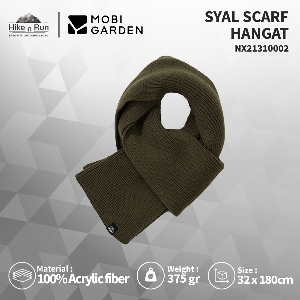 Syal scarf hangat MOBI GARDEN NX21310002 camping shawl knitted warm scarf