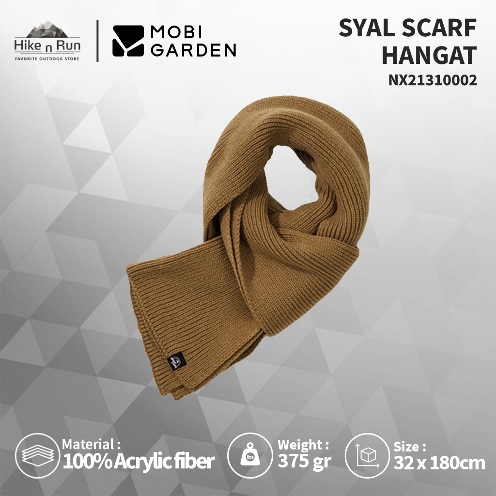Syal scarf hangat MOBI GARDEN NX21310002 camping shawl knitted warm scarf