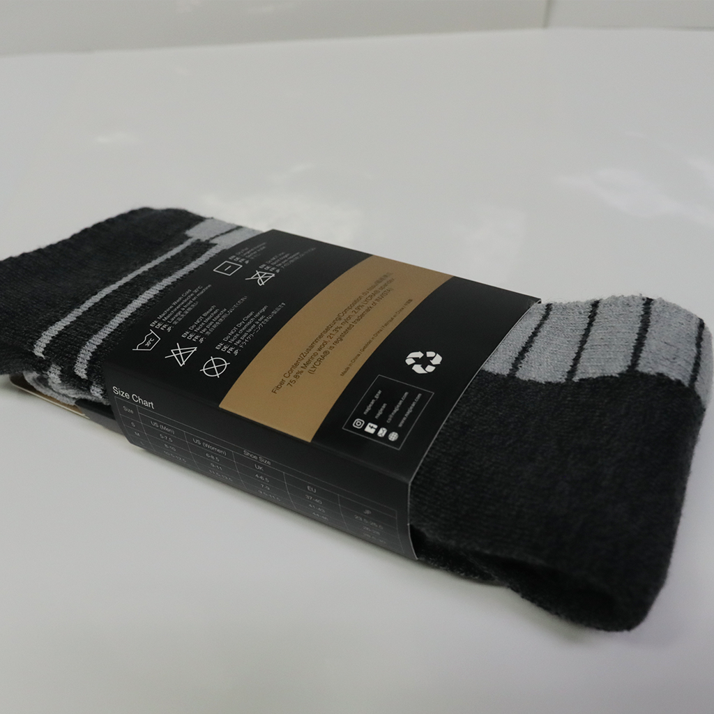 KAOS KAKI HIKING NAGIEAN BLACK NGSS0001 LONG MERINO SOCKS