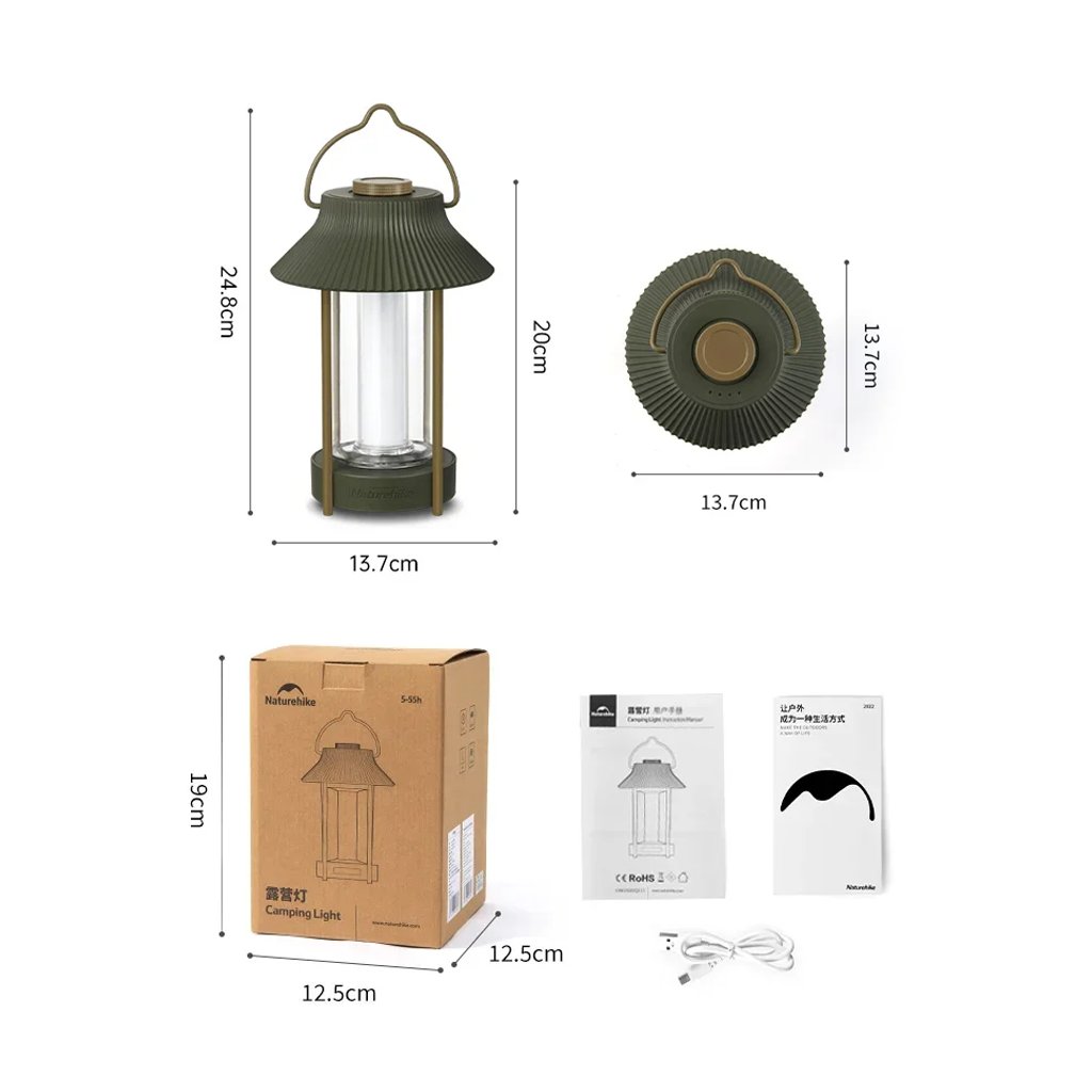 Lampu Lentera Naturehike CNK2300DQ013 Mountain Pavilion Camping Lamp