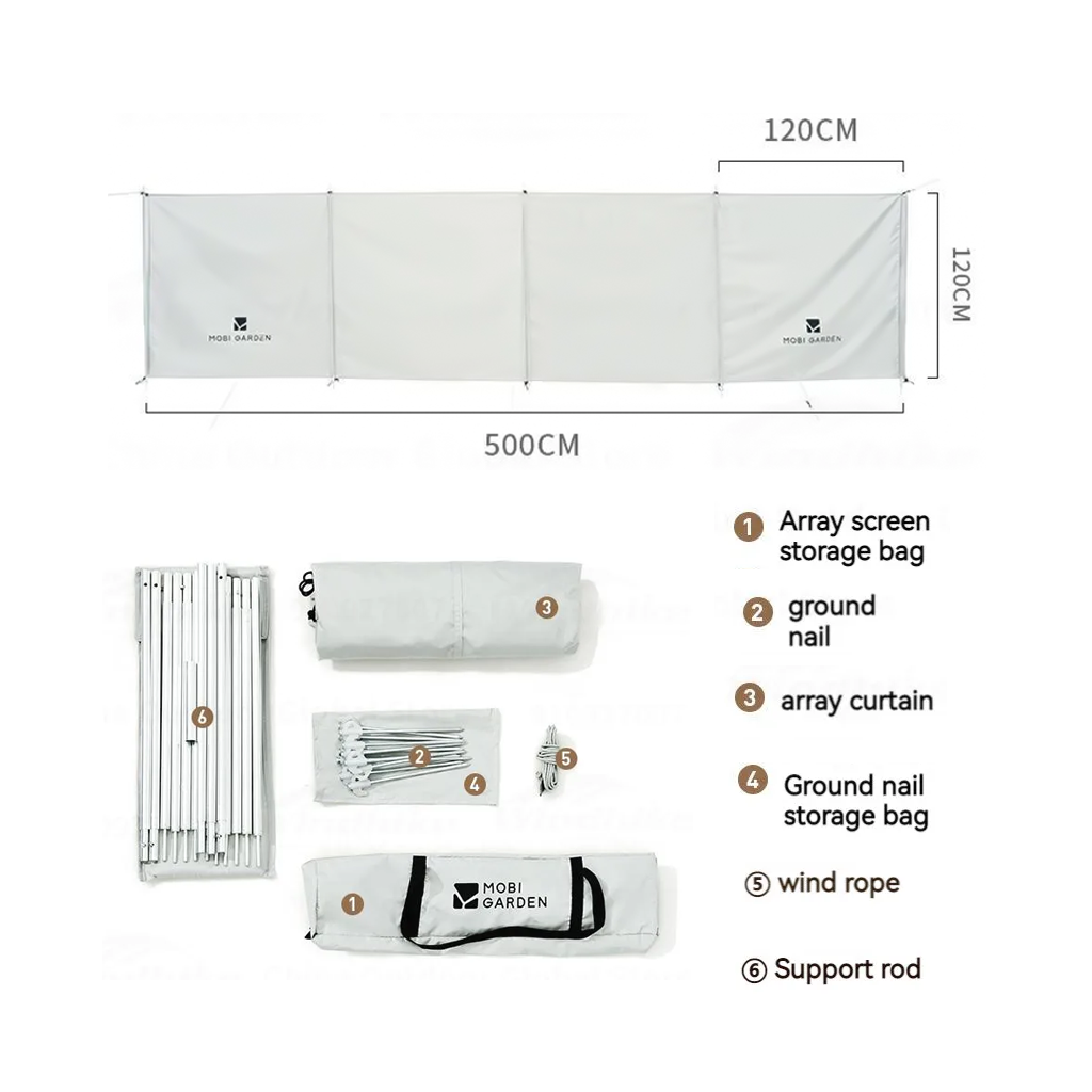 Penahan Angin Outdoor MOBIGARDEN NX2268000 Multifunction Windscreen