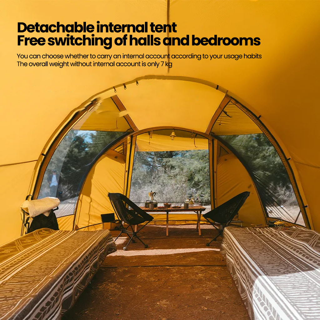 Tenda Glamping Cloud Vessel Naturehike CNH22ZP027 Light Tunnel Tent