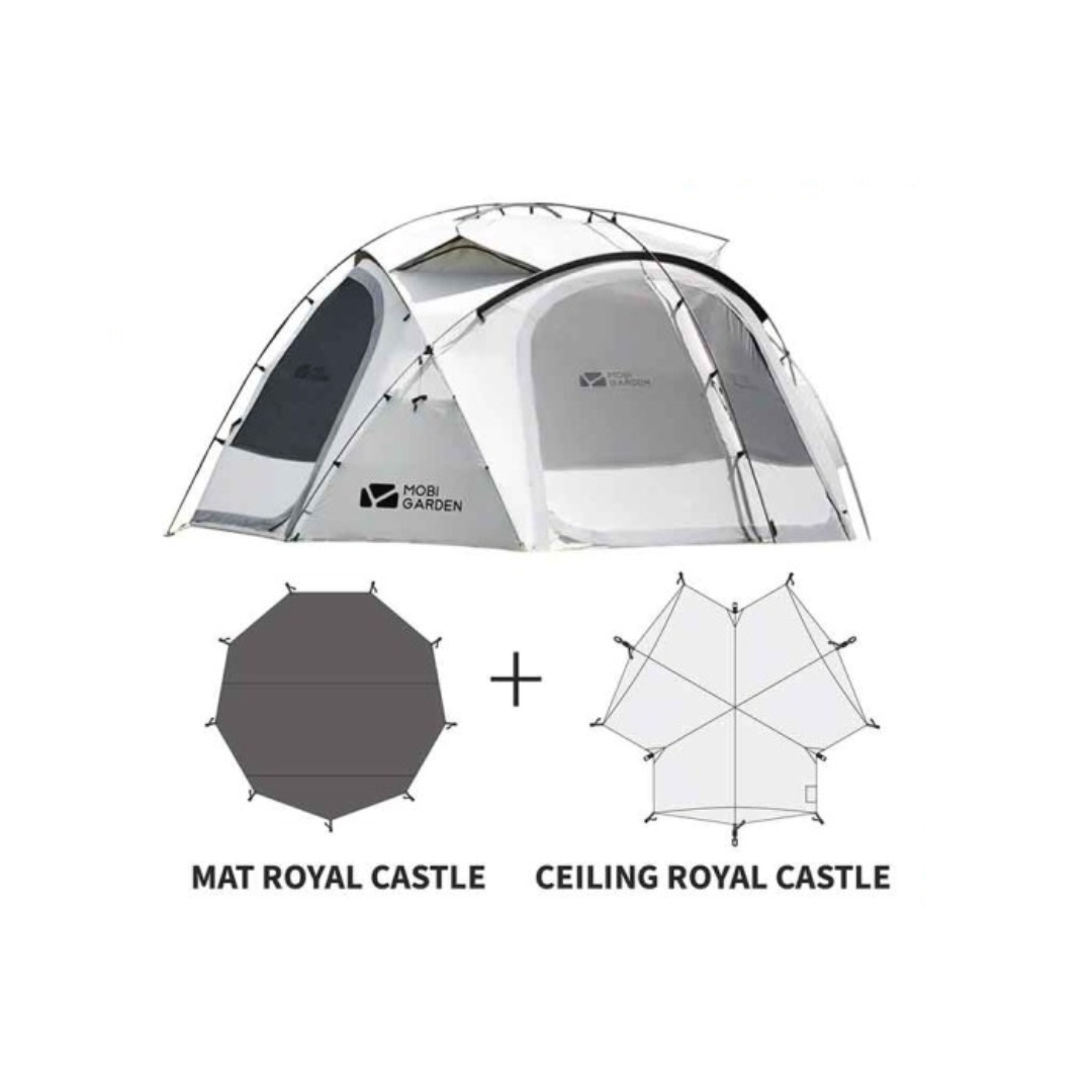 Tenda Camping 3-4P Mobi Garden NX20561009 Royal Castle Glamping Tent