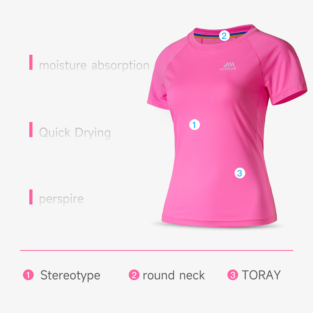 T-Shirt Lari Quick Dry Aonijie FM517 Running Shirt