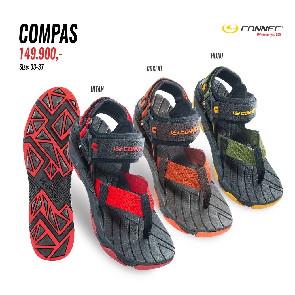 Sandal Gunung Outdoor Serbaguna Connec Compas