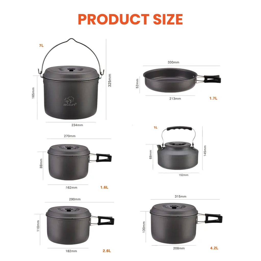 Bulin Nesting Set BL200-C10 Pot Set