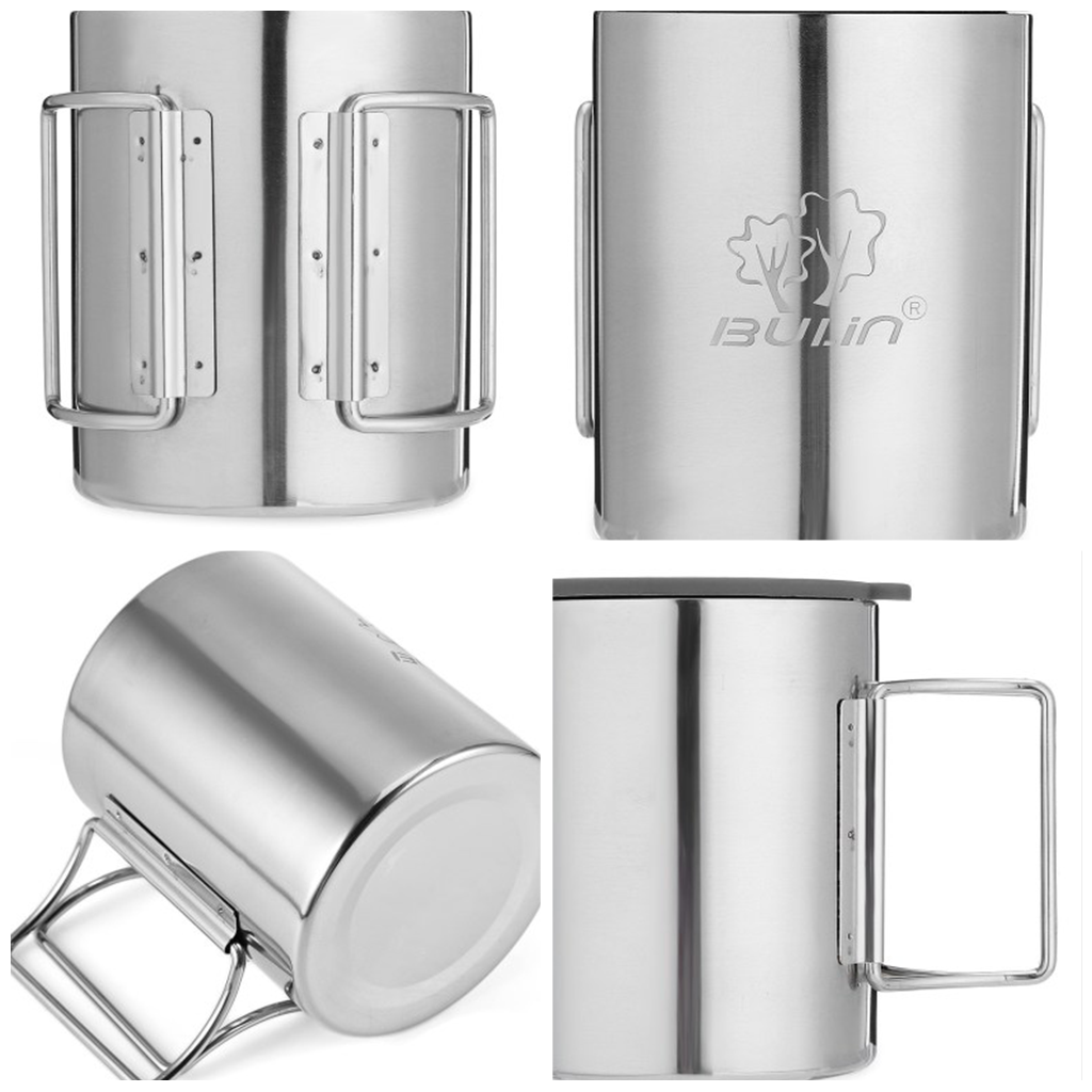 Bulin BL600 Gelas Camping Stainless Ringan Tebal