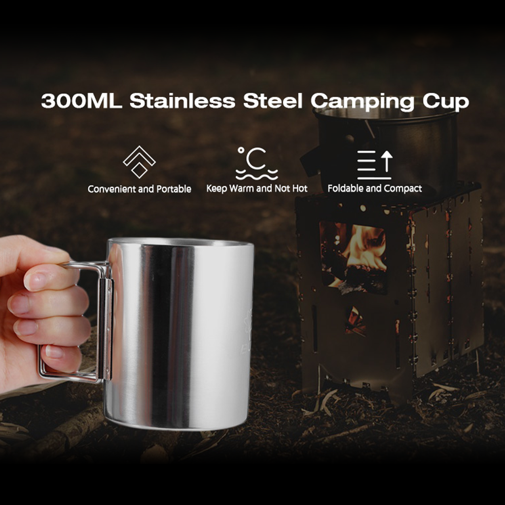 Bulin BL600 Gelas Camping Stainless Ringan Tebal